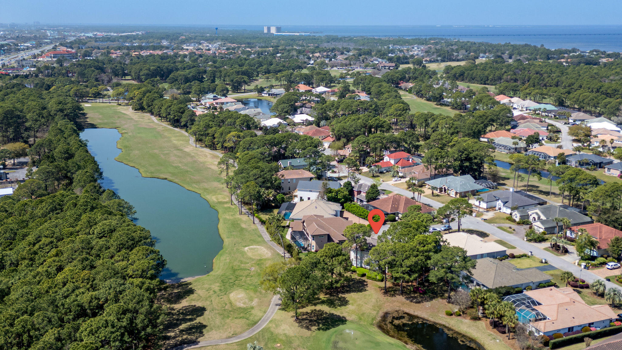 29 Ivory Court Miramar Beach, FL 32550 - Photo 33 of 39 an aerial view of lake and residential houses with outdoor space