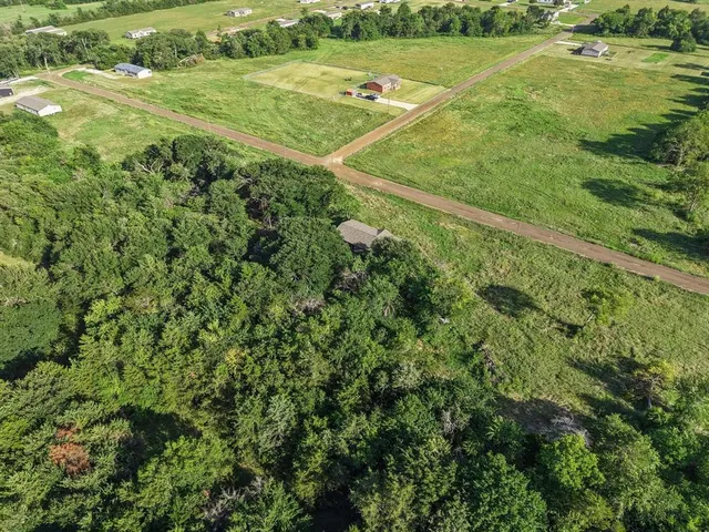a view of backyard with green space
