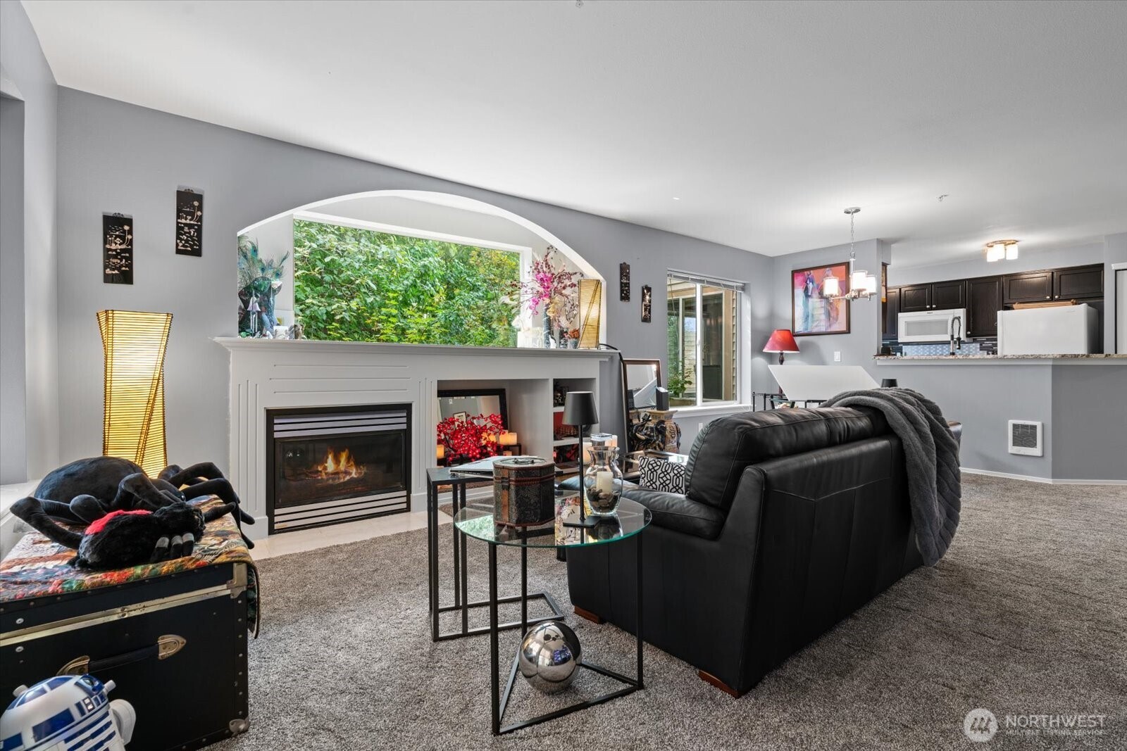 723 114th Street Southwest, Unit Y203 Everett, WA 98204 - Photo 6 of 35 a living room with furniture and a fireplace