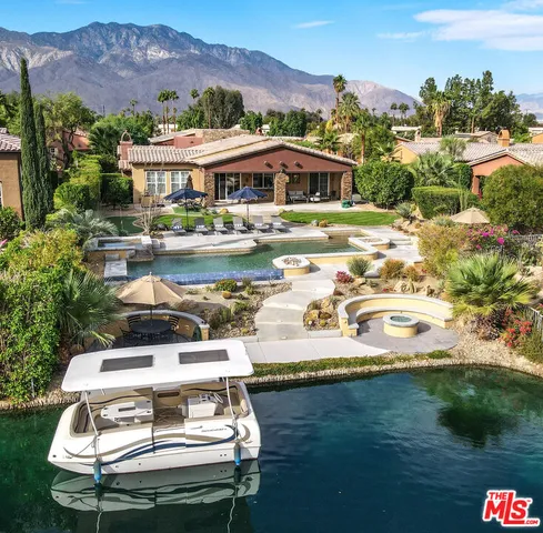 a view of a lake with a mountain