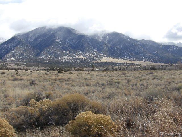 387 Staghorn Road Crestone, CO 81131 - Photo 2 of 8 a view of a dry field with trees in background