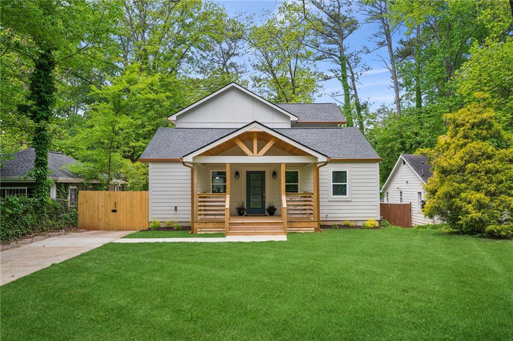 575 Quillian Avenue Decatur, GA 30032 - Photo 1 of 1 a front view of house with yard and green space