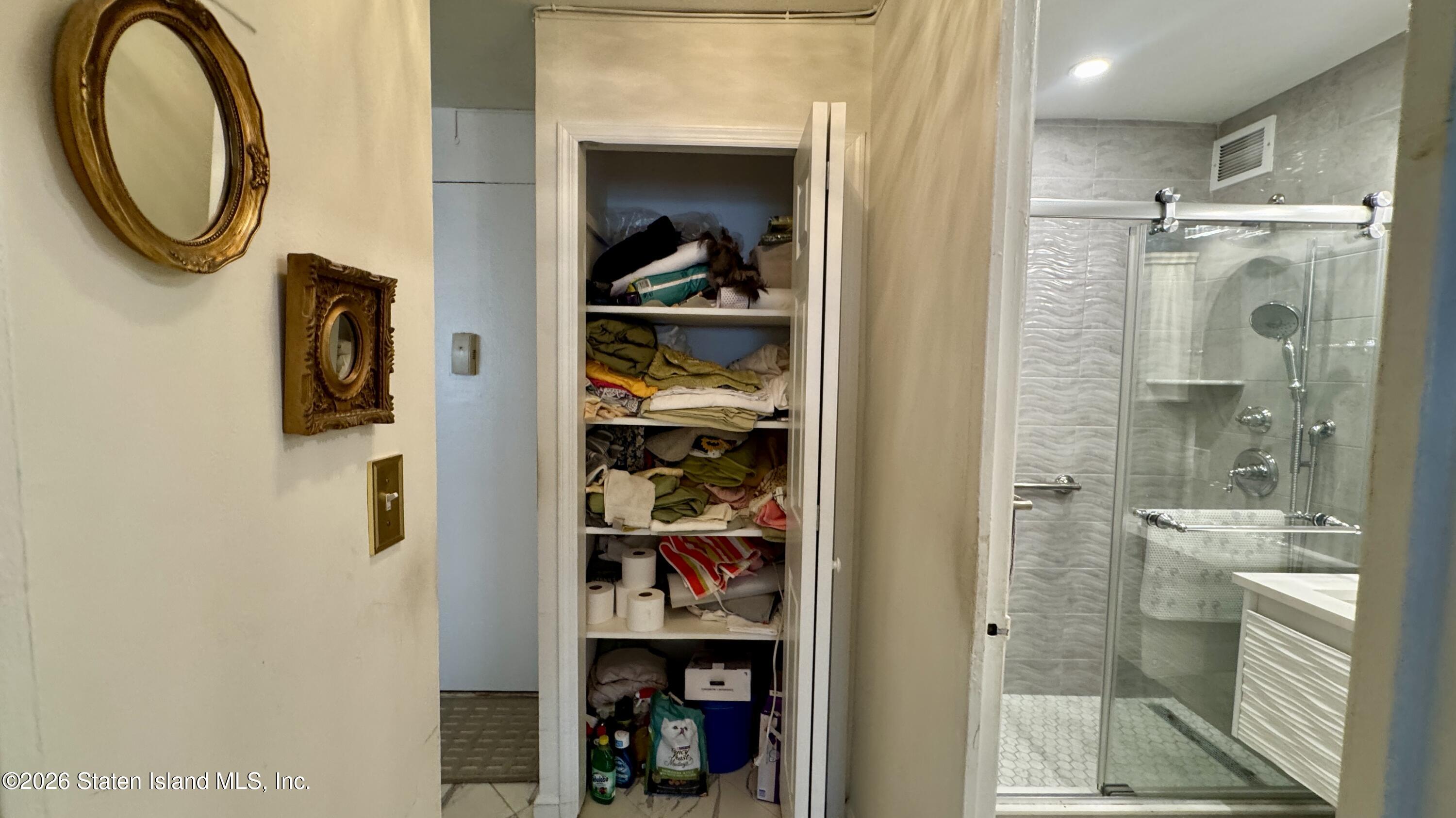 1100 Clove Road, Unit 2B Staten Island, NY 10301 - Photo 31 of 52 a bathroom with a shower and a mirror