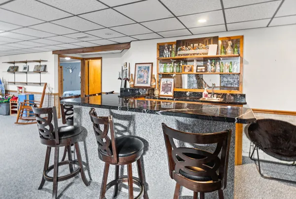 an aerial view of tennis court