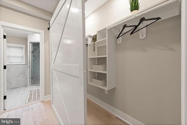 a view of walk in closet