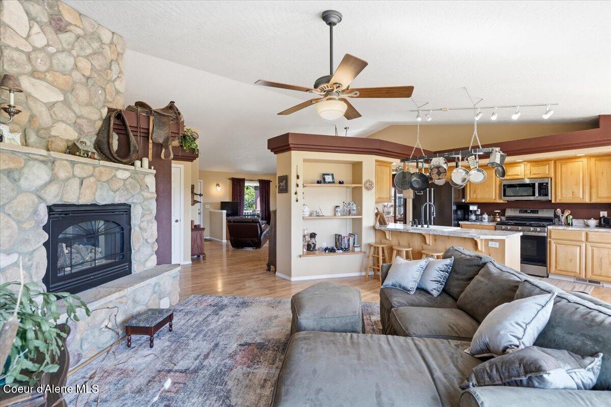 222 East Remington Road Athol, ID 83801 - Photo 15 of 73 Open Kitchen and Family Room