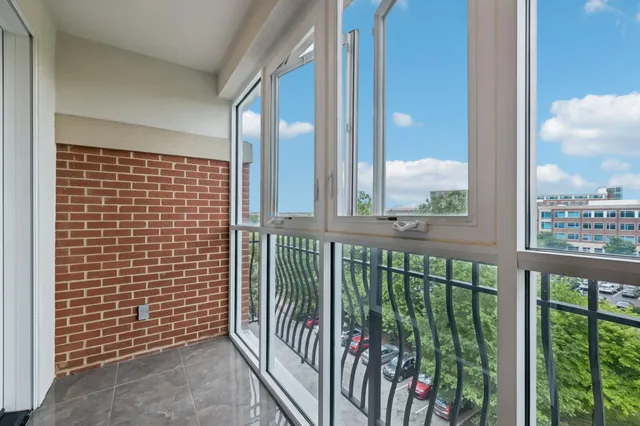 a bathroom with a window