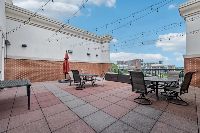 a view of city from a balcony