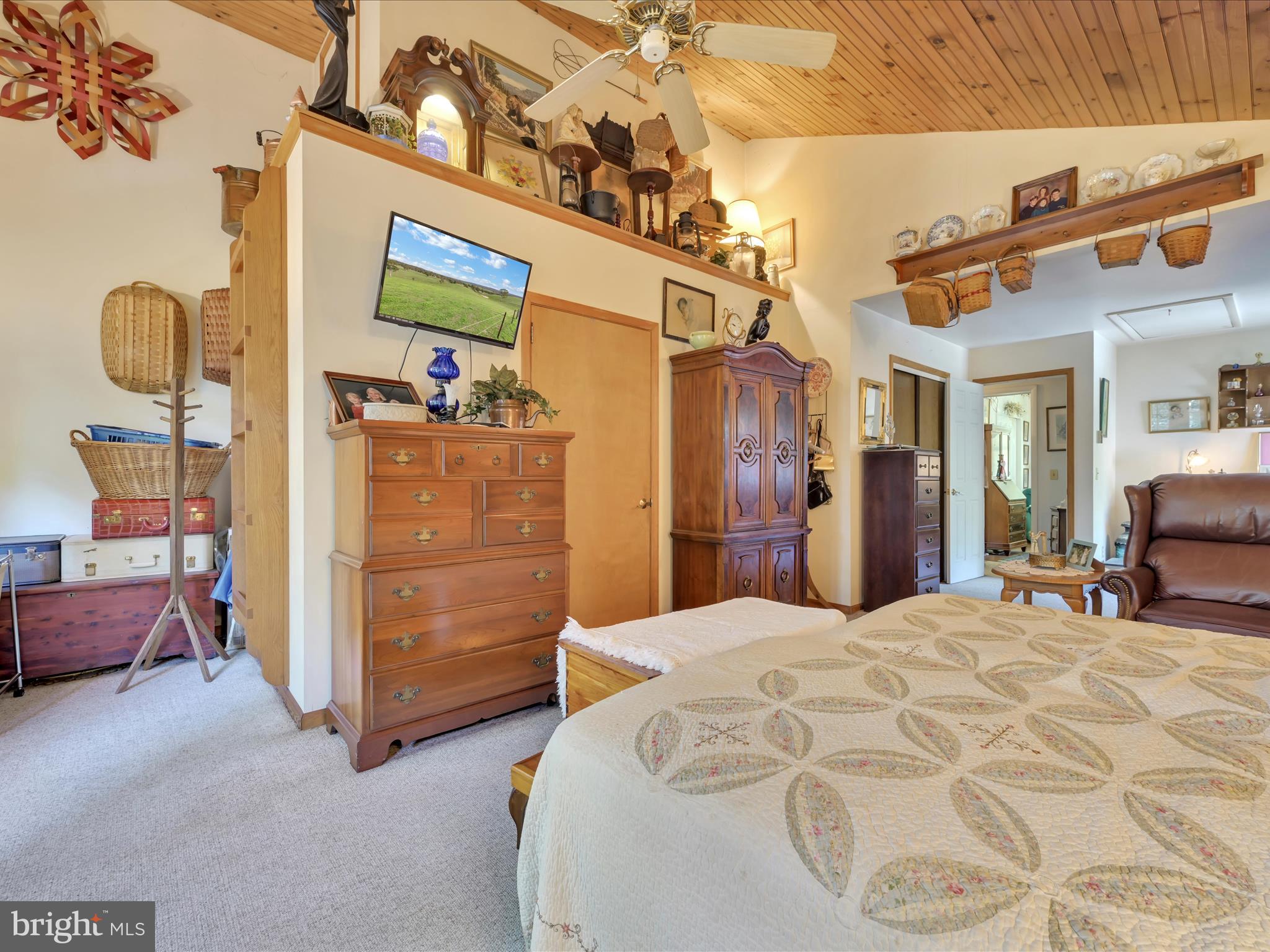 321 Wolf Creek Road Bernville, PA 19506 - Photo 15 of 49 a bed room with a bed and a chair