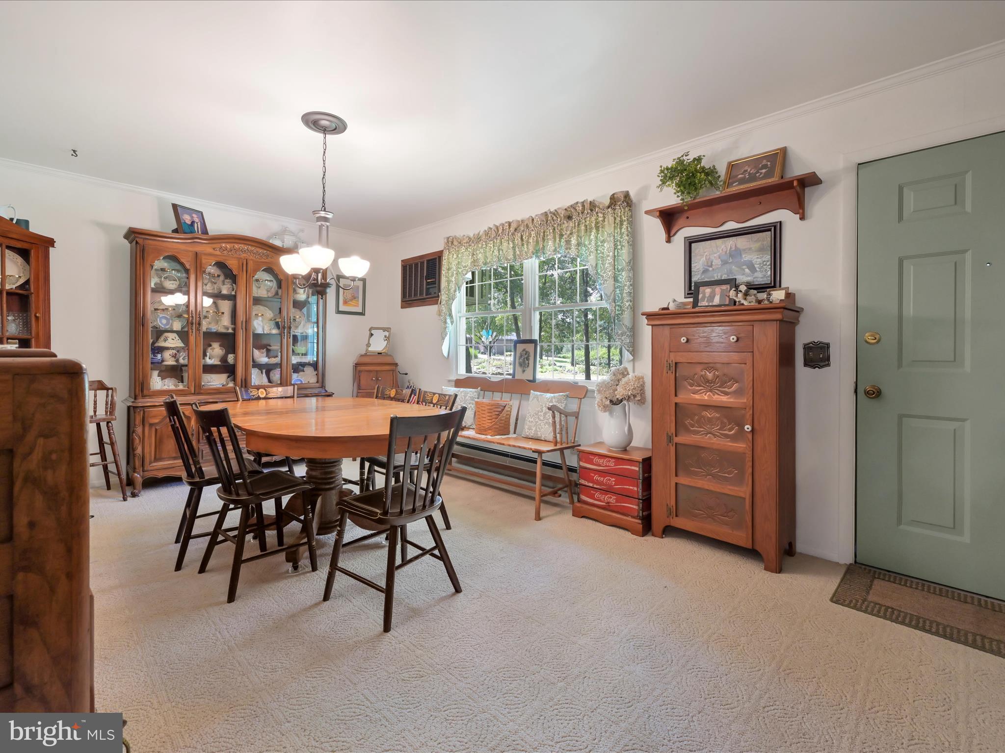 321 Wolf Creek Road Bernville, PA 19506 - Photo 17 of 49 a view of a dining room with furniture window and outside view
