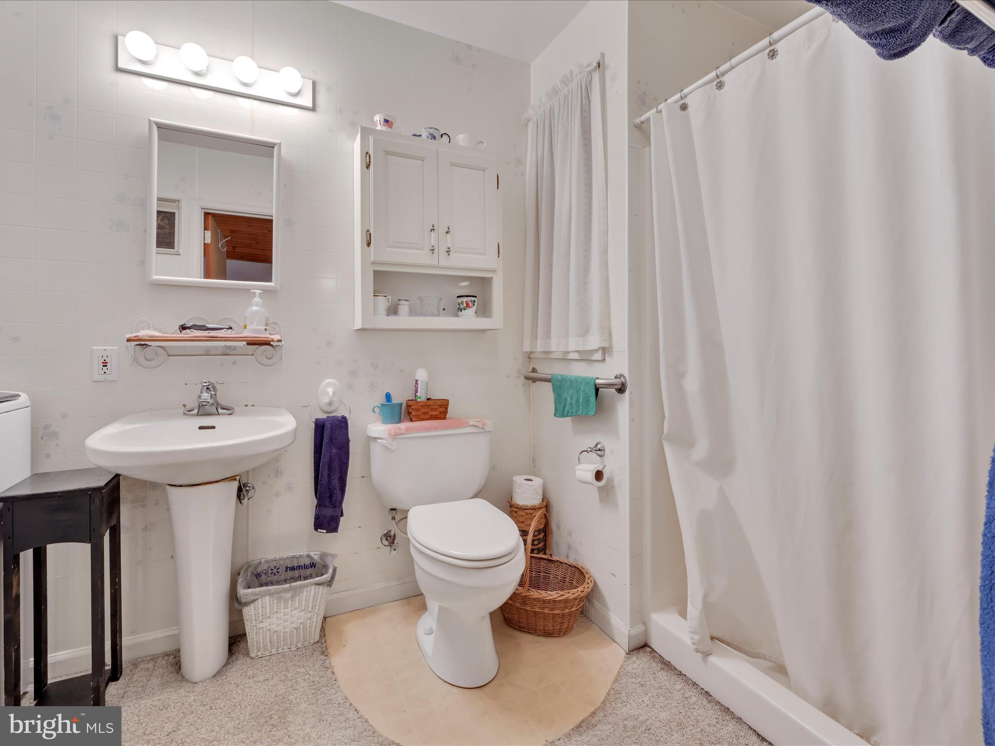 321 Wolf Creek Road Bernville, PA 19506 - Photo 33 of 49 a bathroom with a sink toilet and shower