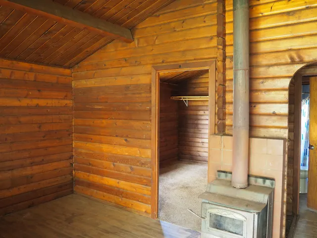 a view of a yard with a snow