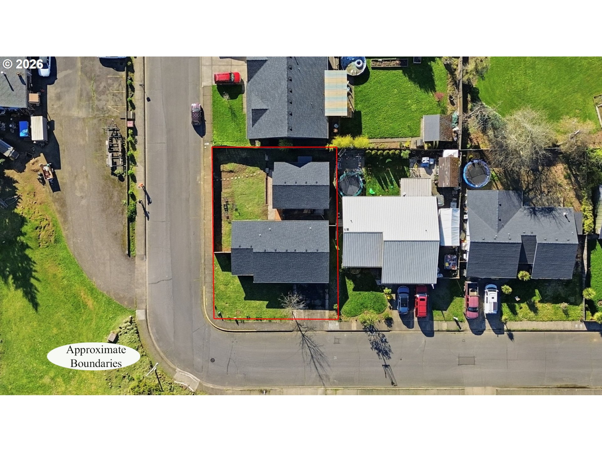 1467 South 7th Street Cottage Grove, OR 97424 - Photo 37 of 48 an aerial view of houses with outdoor space