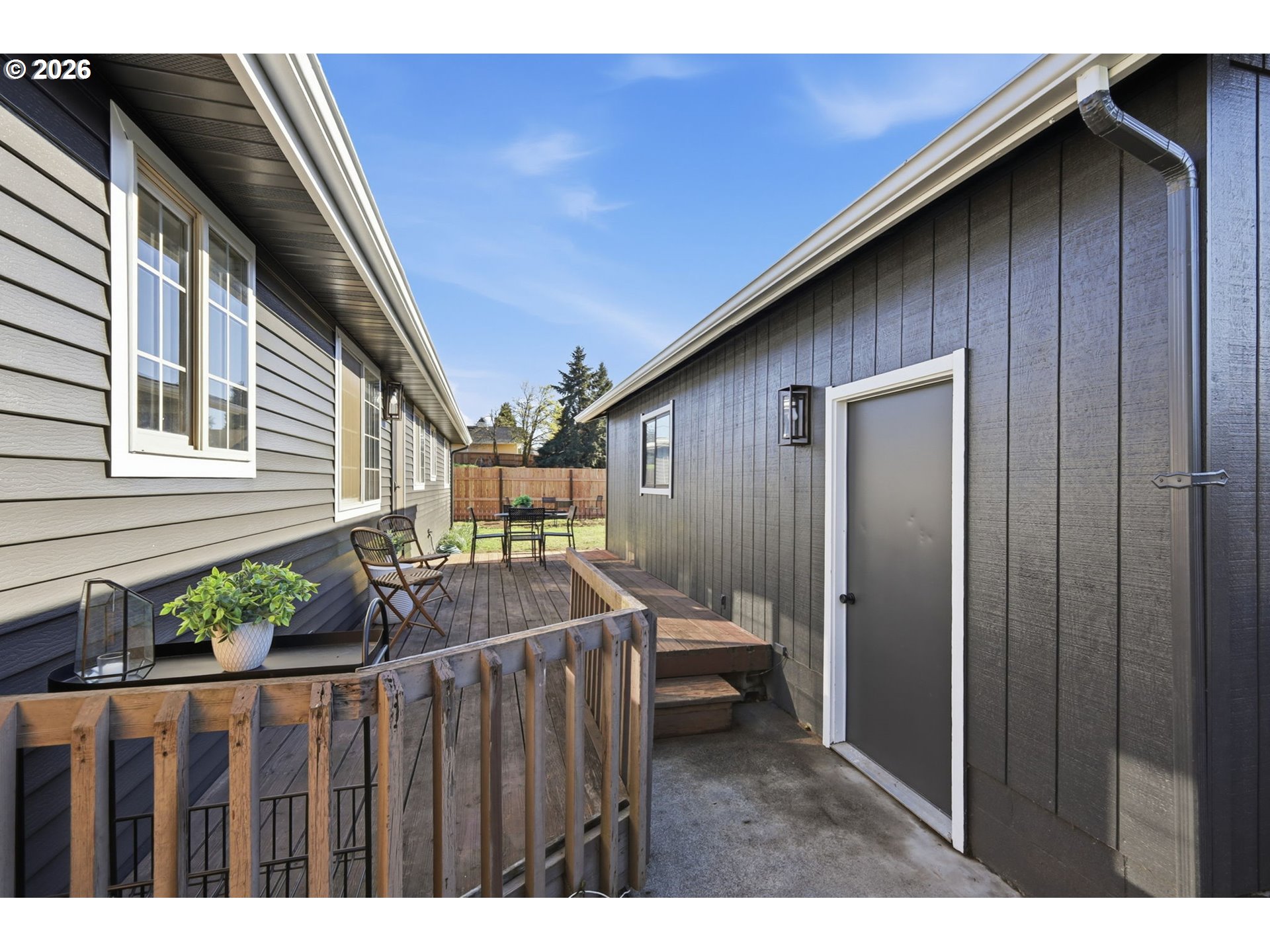 1467 South 7th Street Cottage Grove, OR 97424 - Photo 39 of 48 a view of a porch with wooden floor