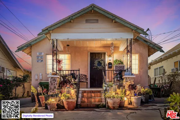 a front view of a house