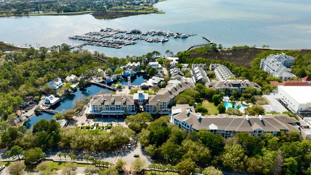 an aerial view of ocean residential house with outdoor space
