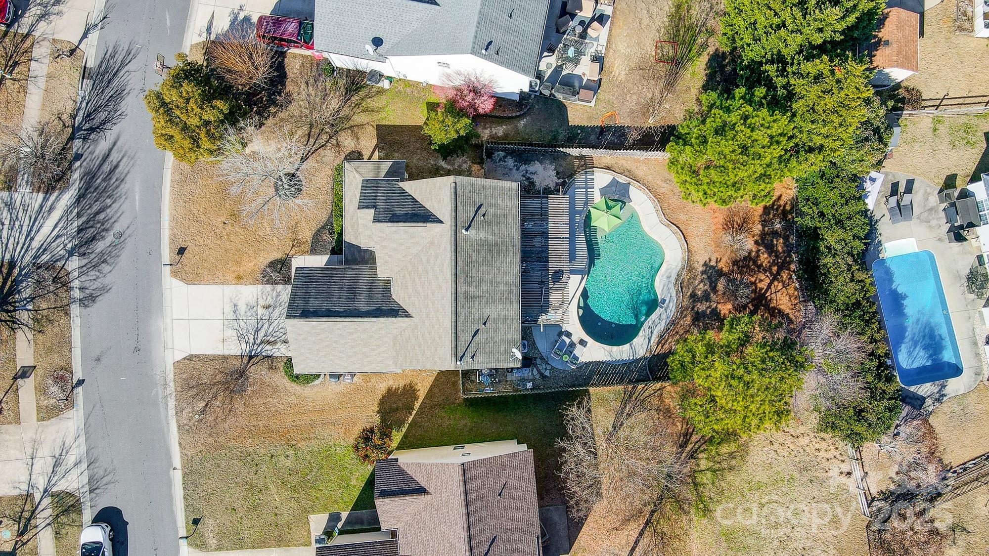 7647 Black Hawk Lane Tega Cay, SC 29708 - Photo 39 of 42 an aerial view of houses with outdoor space