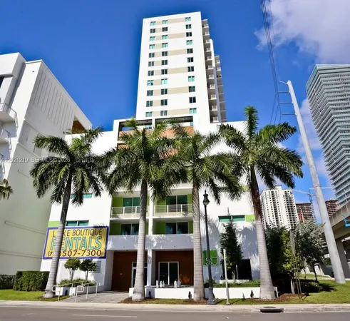 a view of a building and a street