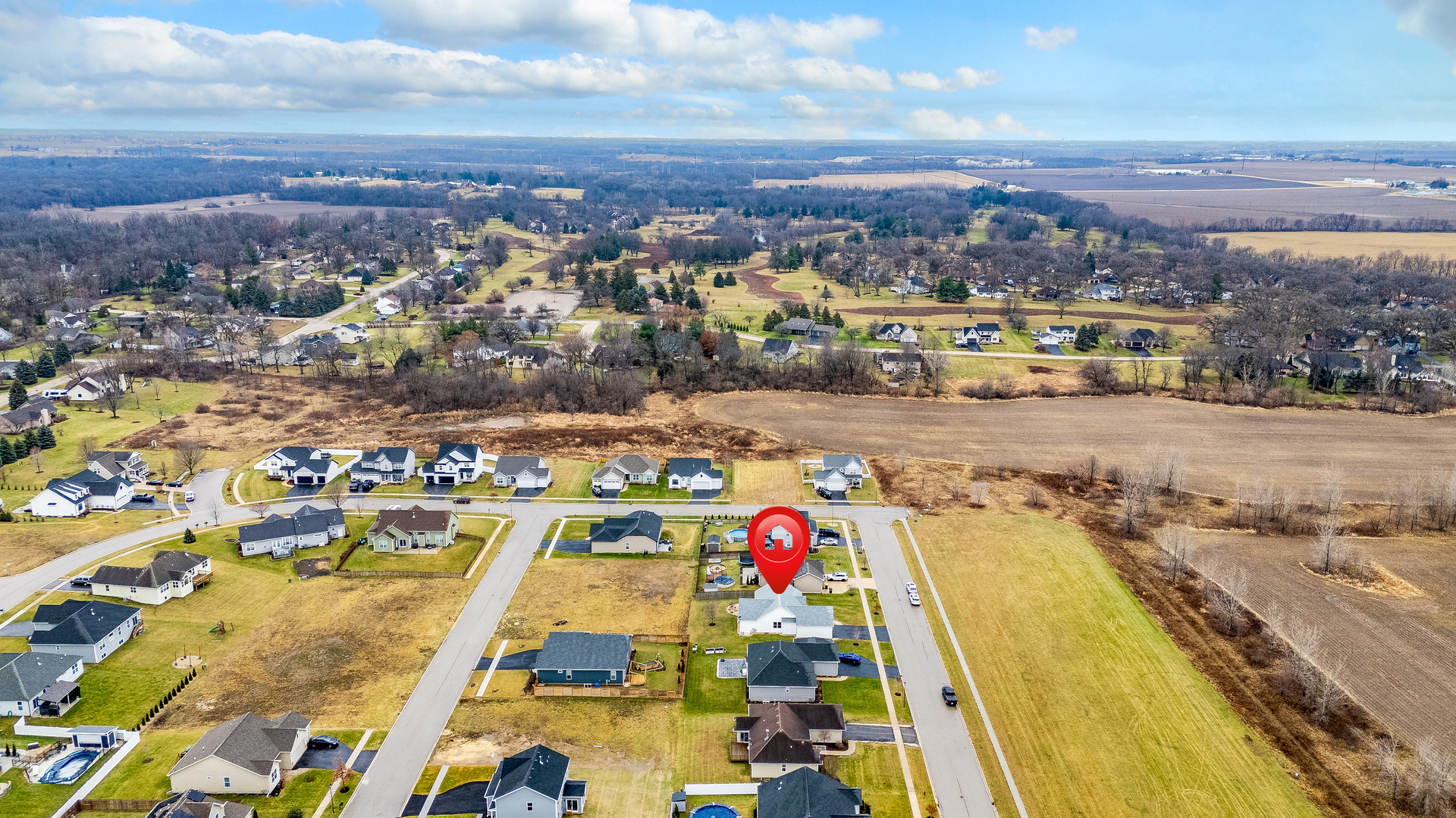 1012 Joshua Lane Genoa, IL 60135 - Photo 8 of 36 an aerial view of residential houses with outdoor space