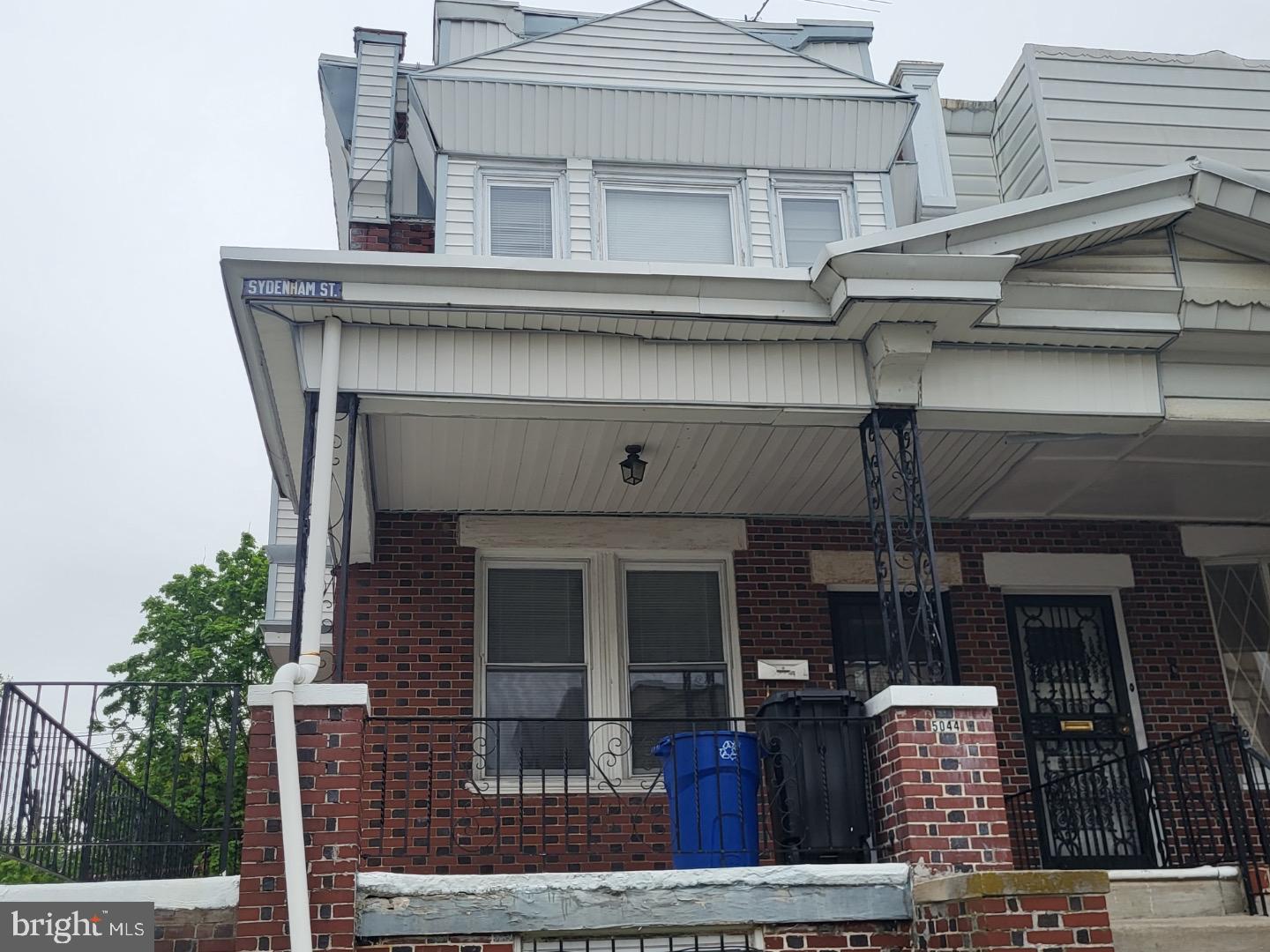 a front view of a house