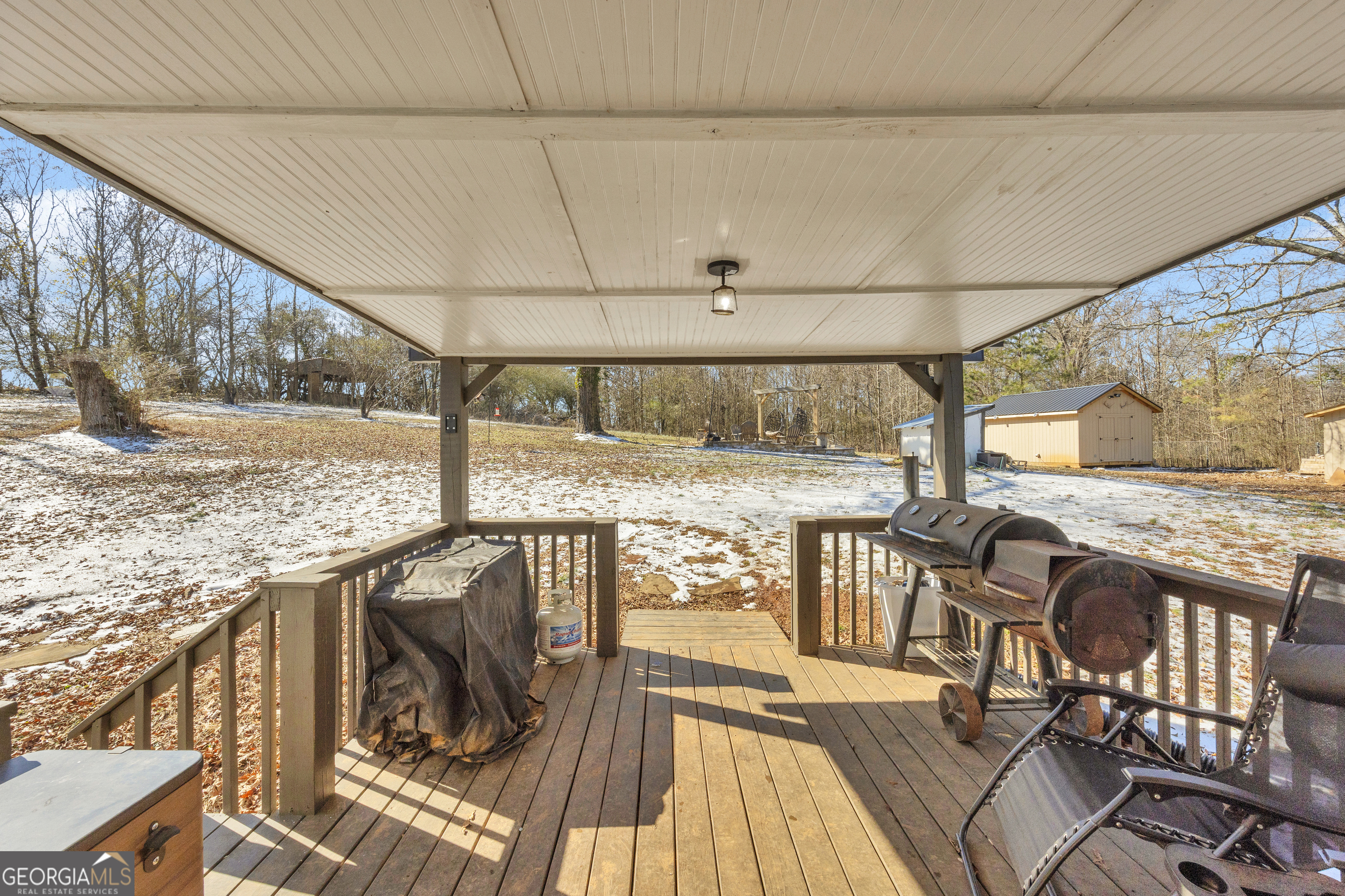3656 Candler Road Pendergrass, GA 30567 - Photo 29 of 34 a view of a balcony with wooden floor