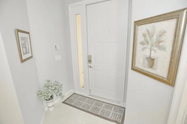 a view of front door