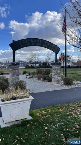 a view of a lake with a big yard