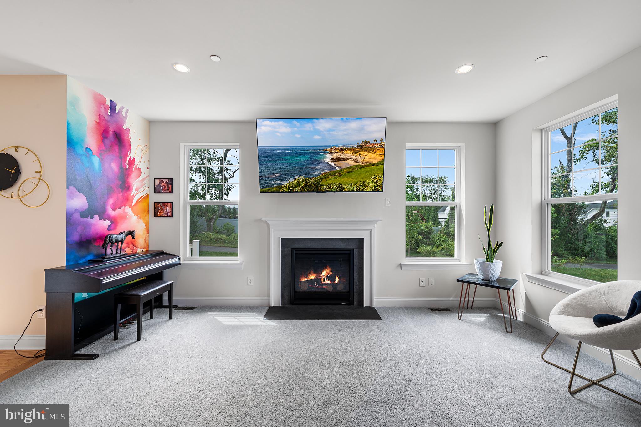 111 Park View Lane Royersford, PA 19468 - Photo 13 of 49 a living room with furniture and a fireplace