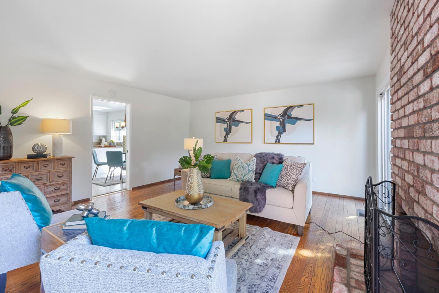 244 Delphi Circle Los Altos, CA 94022 - Photo 21 of 61 a living room with furniture and wooden floor