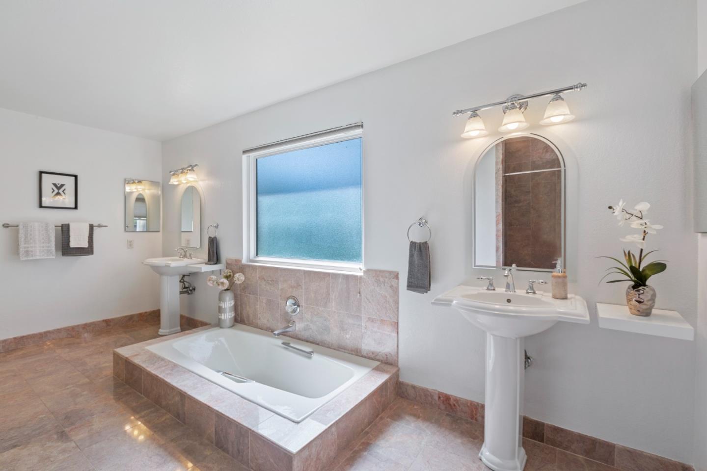 244 Delphi Circle Los Altos, CA 94022 - Photo 30 of 61 a bathroom with a sink and a mirror