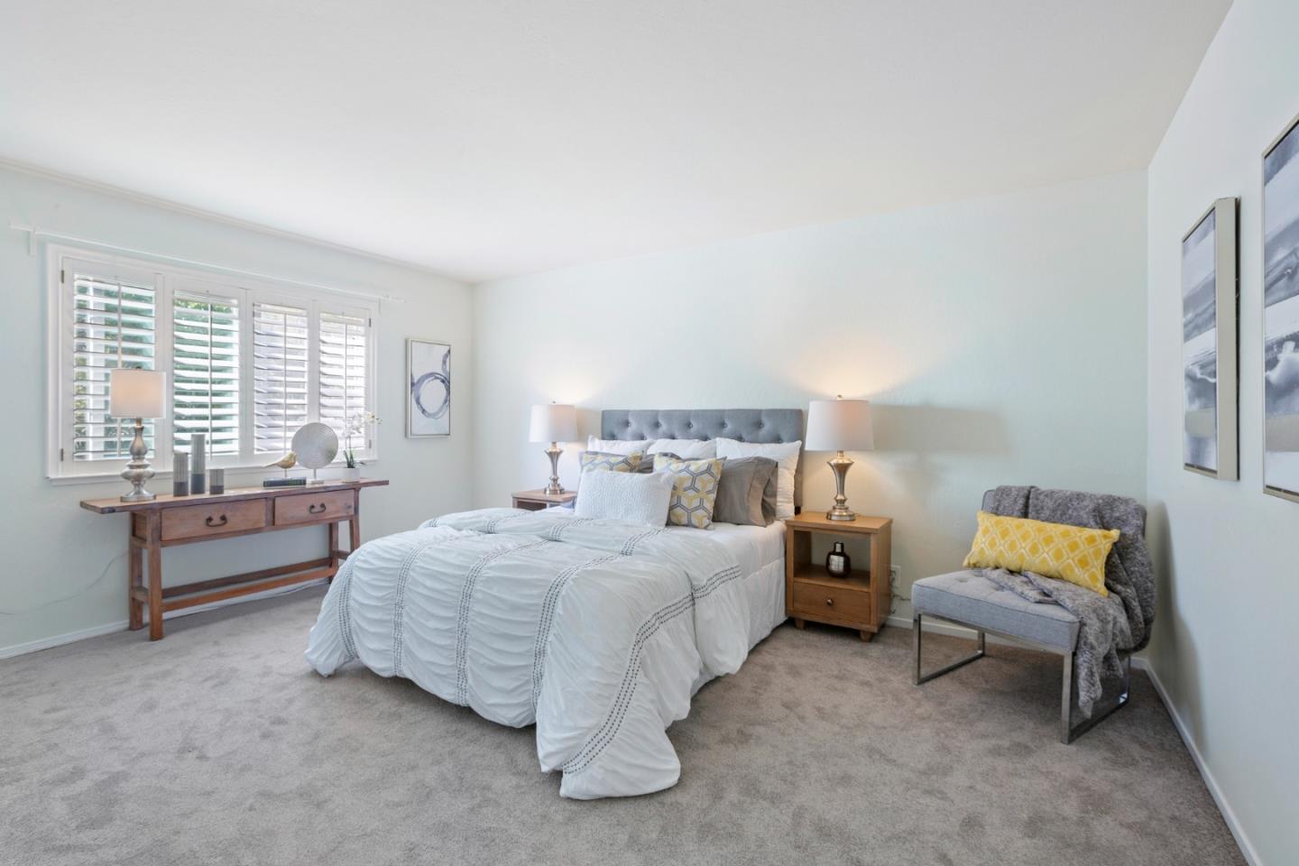 244 Delphi Circle Los Altos, CA 94022 - Photo 31 of 61 a bedroom with a bed and a couch