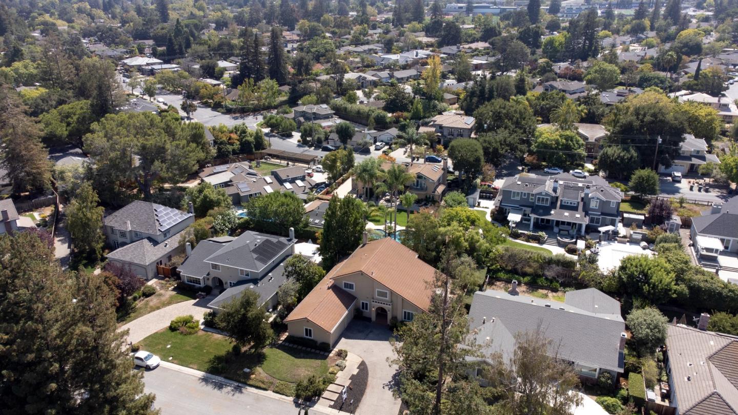 244 Delphi Circle Los Altos, CA 94022 - Photo 52 of 61 an aerial view of a city