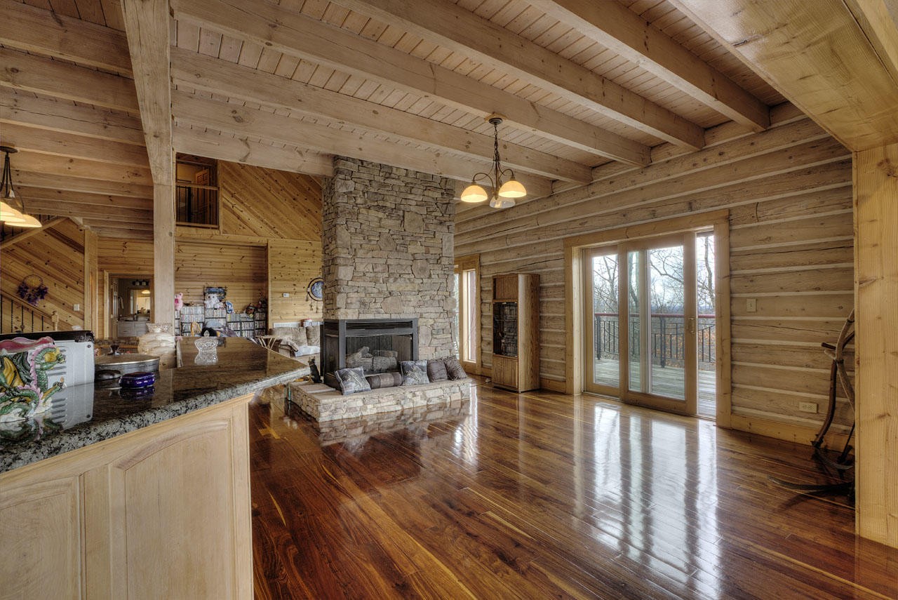 2602 Sharpes Ridge Way Sevierville, TN 37876 - Photo 7 of 28 a living room with furniture and a fireplace