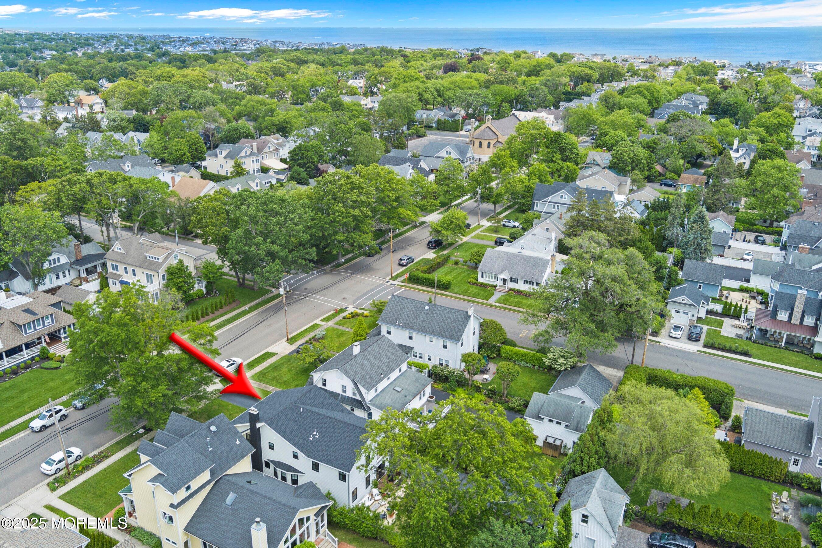 405 Ludlow Avenue Spring Lake, NJ 07762 - Photo 42 of 42 an aerial view of residential houses with outdoor space and street view