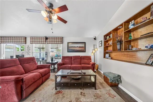 a room with furniture