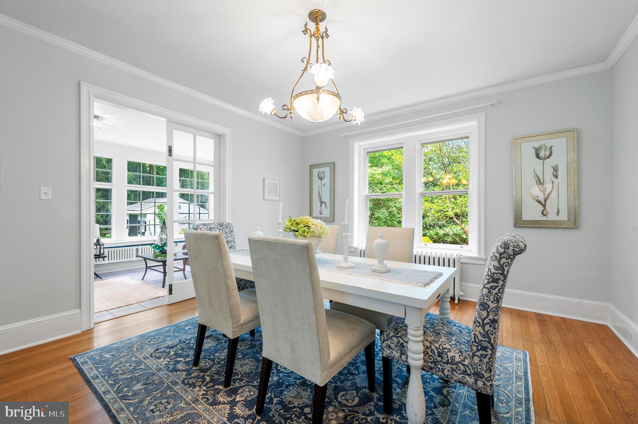 823 King Of Prussia Road Radnor, PA 19087 - Photo 18 of 71 a view of a dining room with furniture window and wooden floor