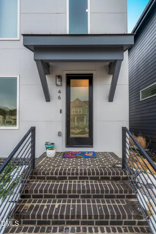 a front view of a house