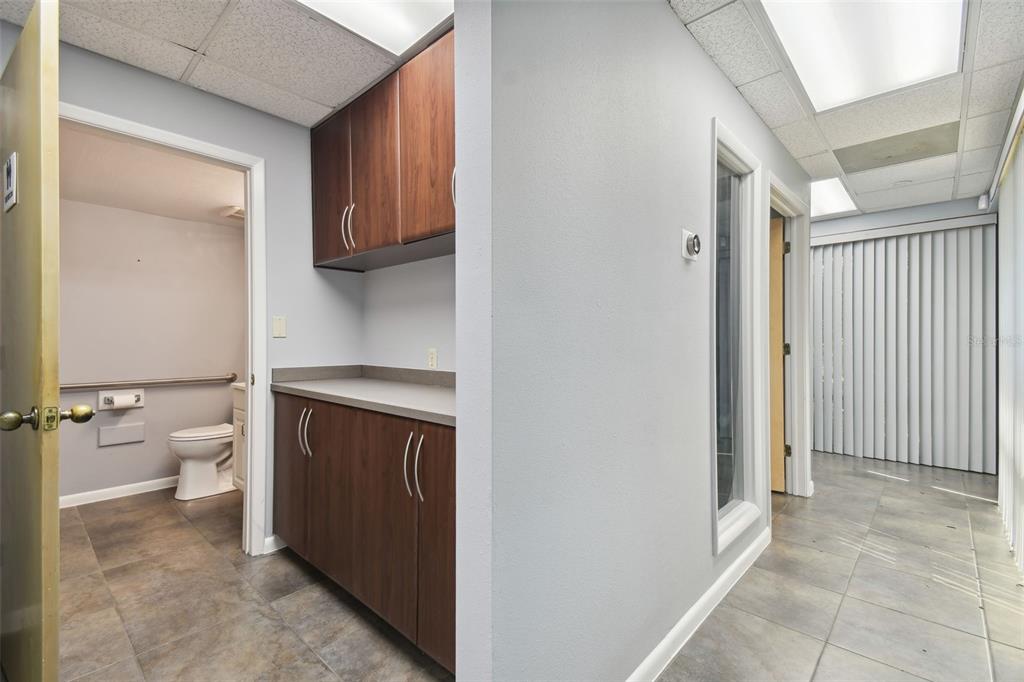 701 Enterprise Road East, Unit 100 Safety Harbor, FL 34695 - Photo 45 of 96 a bathroom with a sink a toilet and a shower