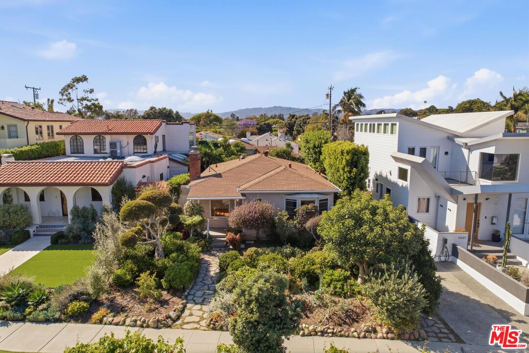 1019 Pine Street Santa Monica, CA 90405 - Photo 1 of 36 a aerial view of a house with a yard potted plants and large tree