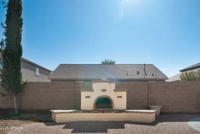 a view of a outdoor space with seating