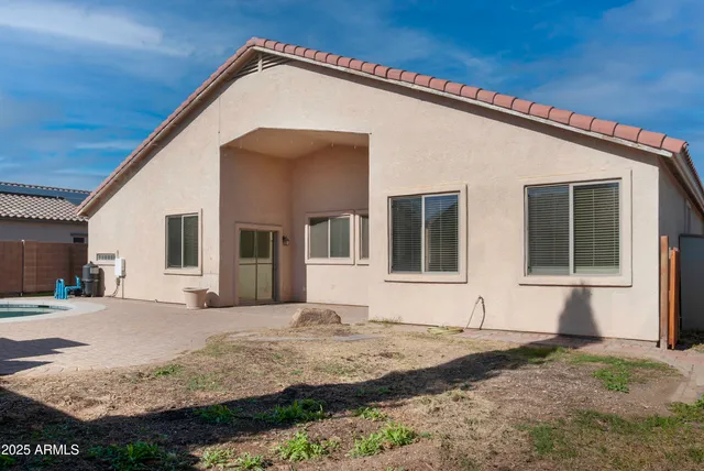 a front view of a house