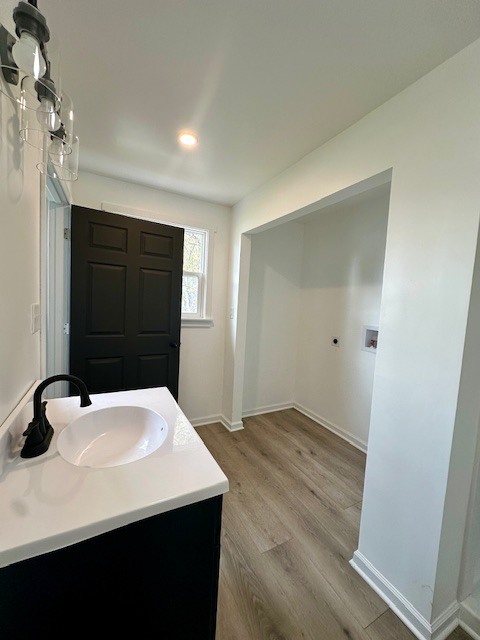 527 12th Street Peru, IL 61354 - Photo 8 of 15 a bathroom with a sink and a mirror