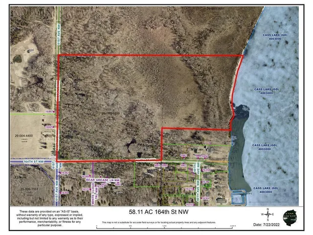 $273,800 | 58.11-ac 164th Street Northwest, Cass Lake, MN 56633
