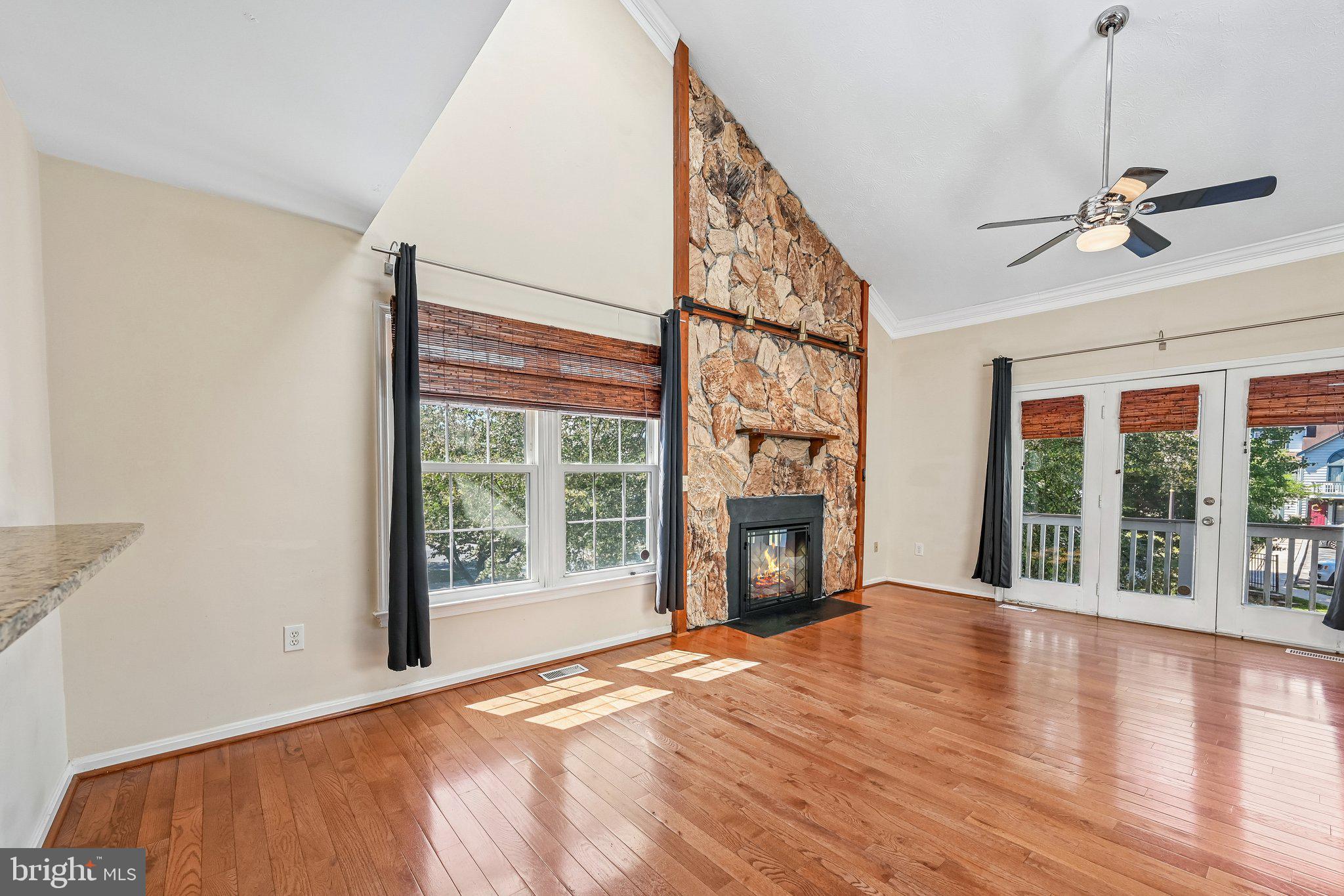 9411 Nicklaus Lane, Unit 62 Laurel, MD 20708 - Photo 11 of 68 stacked stone hearth, electric fireplace