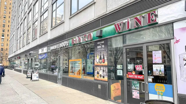 a view of street with sitting area