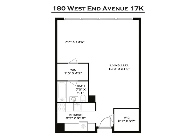 $435,000 | 180 West End Avenue, Unit 17K | Upper West Side
