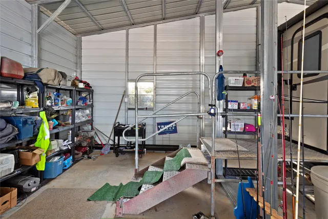 a view of storage and utility room