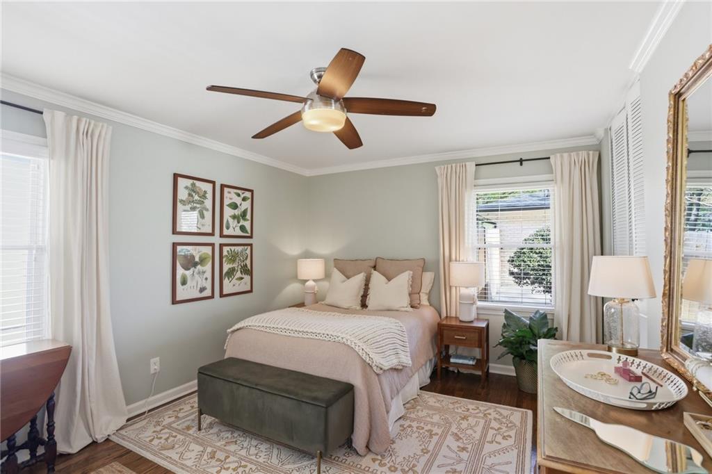 555 Allgood Road Northeast Marietta, GA 30060 - Photo 16 of 32 a bedroom with a bed and a window