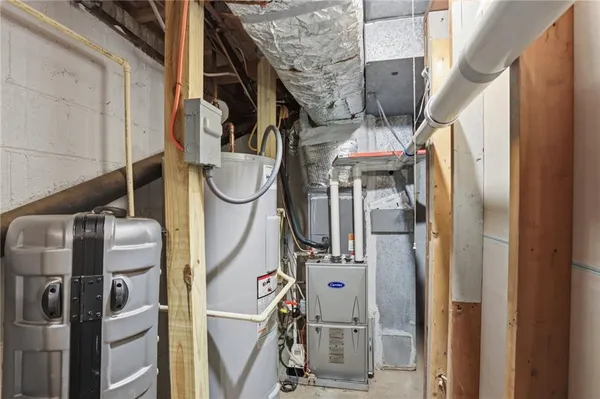 a room with musical instruments