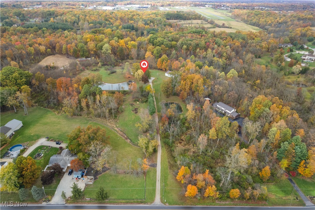 2201 Ridgewood Road Medina, OH 44256 - Photo 6 of 50 Aerial overview of property's location with a large body of water and a forest